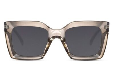 Women's Large Grey Recycled Plastic Sunglasses