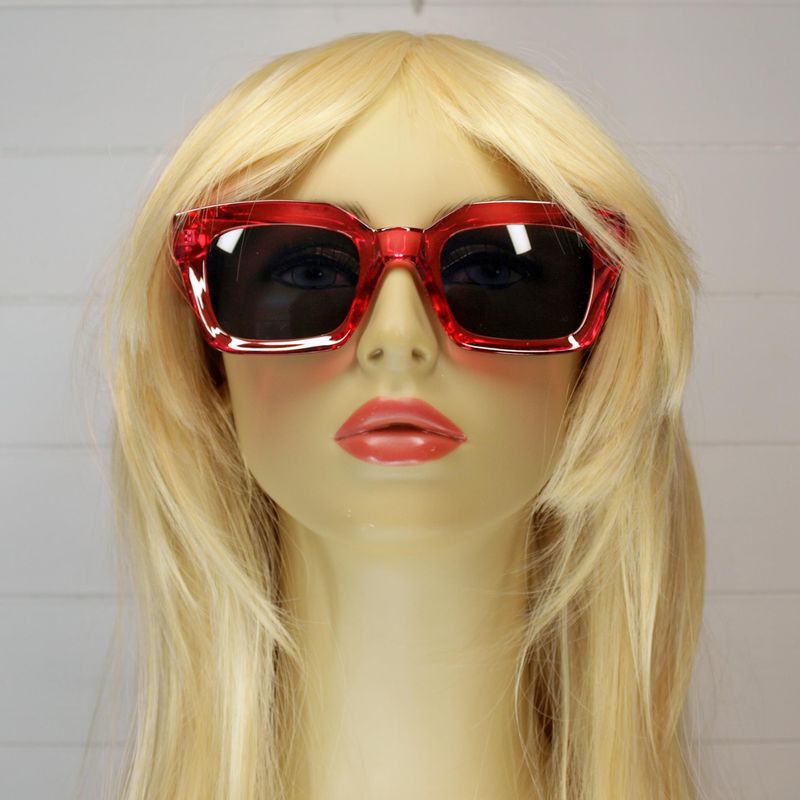 Eco-Friendly Red-Pink Recycled Plastic Sunglasses