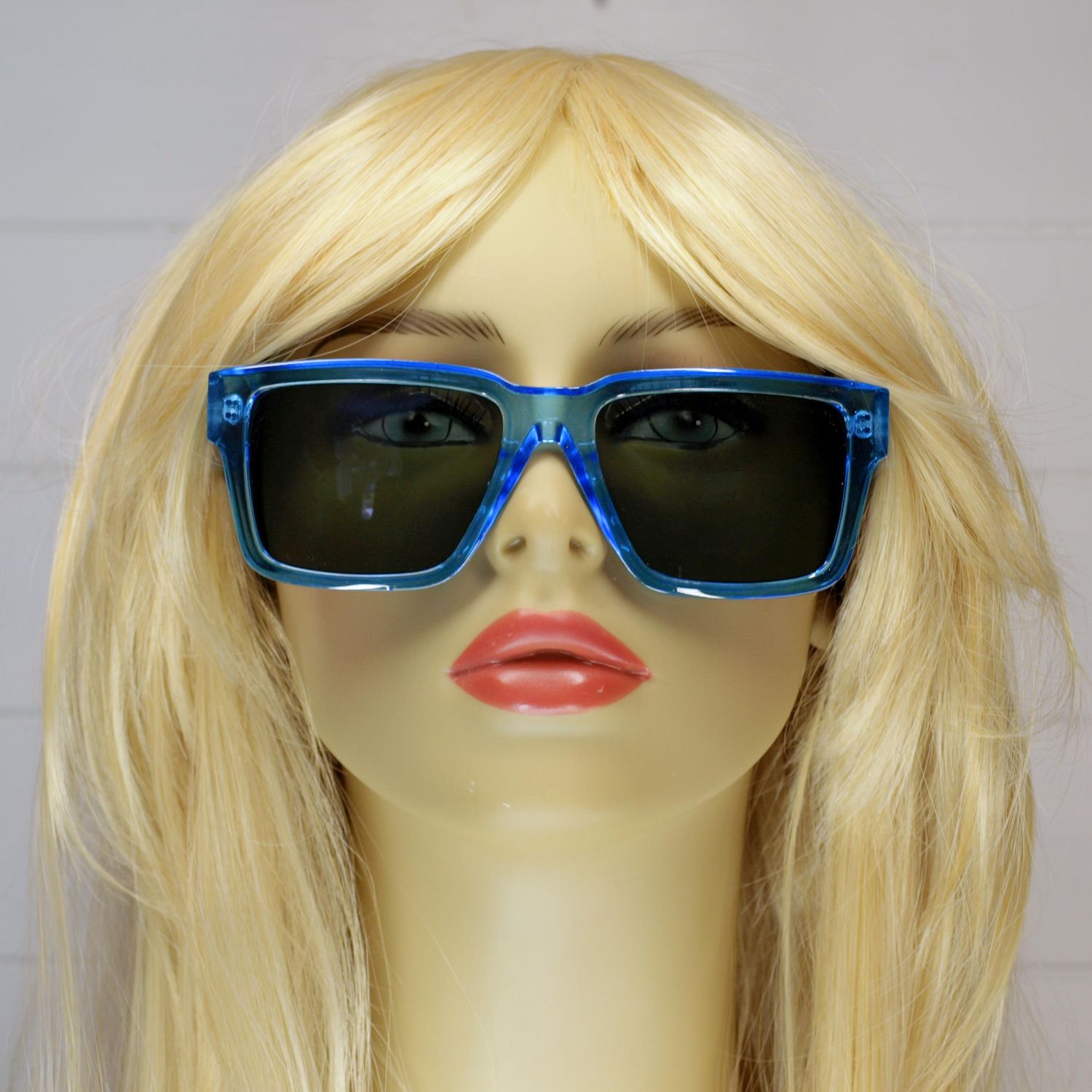 Unisex Bright Blue Recycled Plastic Sunglasses