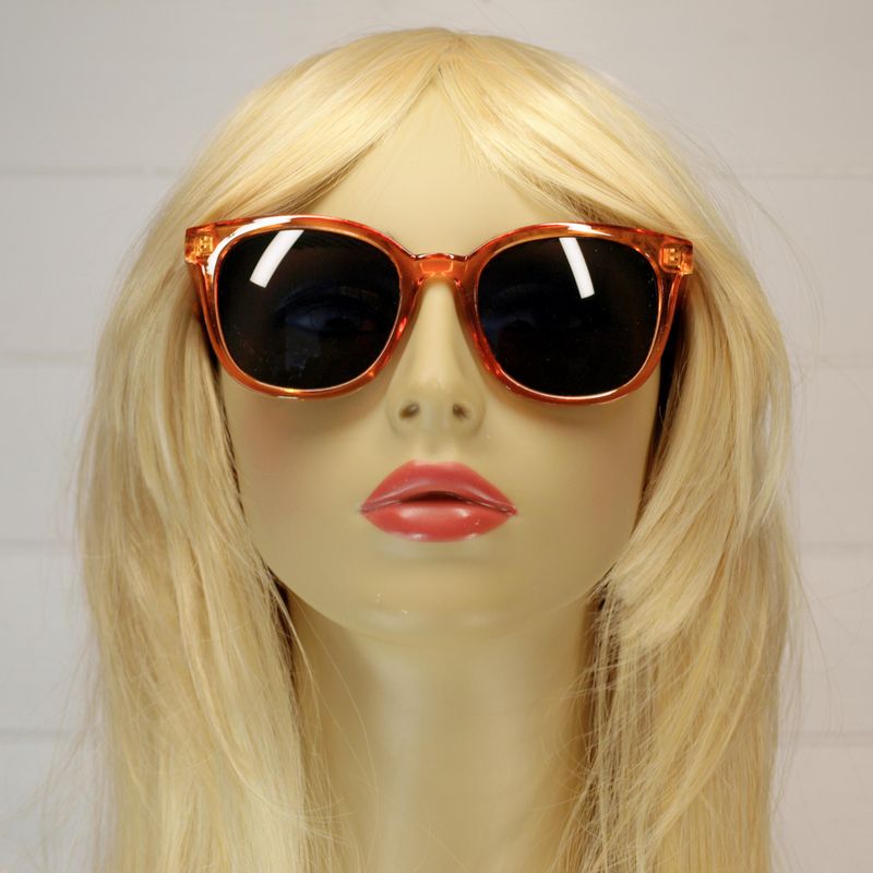 Women's Eco-Friendly Orange Recycled Plastic Sunglasses
