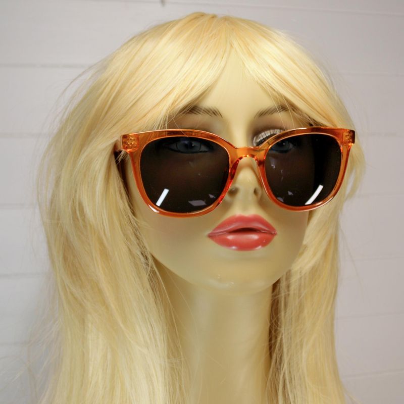 Women's Eco-Friendly Orange Recycled Plastic Sunglasses