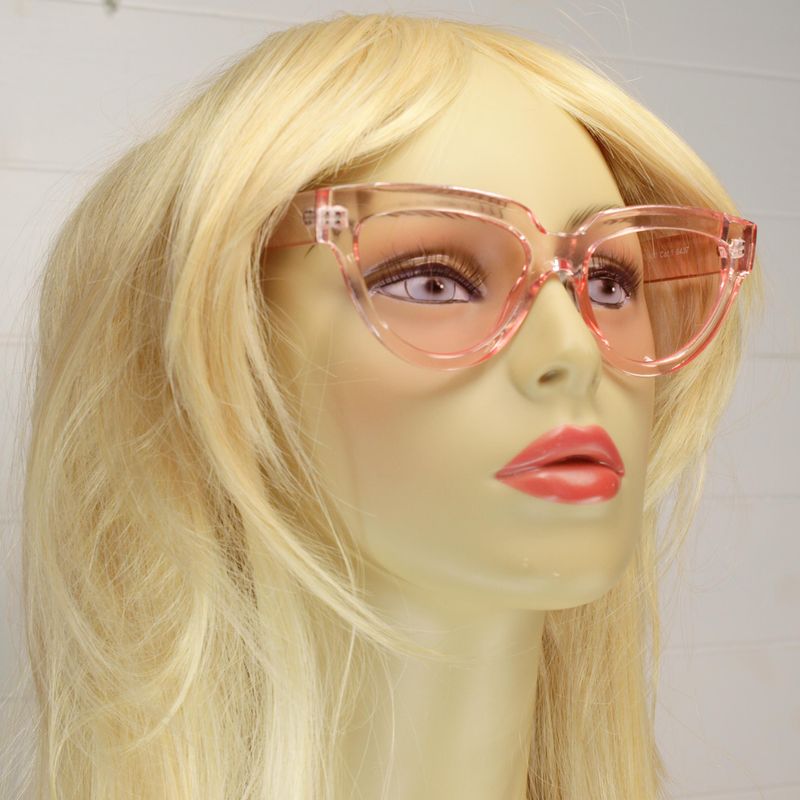 Eco-friendly Translucent Pink Recycled Plastic Sunglasses