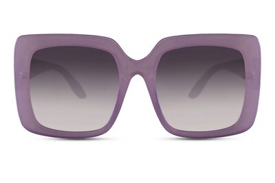 Women's Oversize 70s Style Lilac Sunglasses