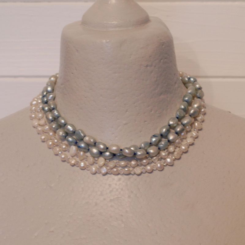 Two Pairs of Freshwater Pearl Necklaces