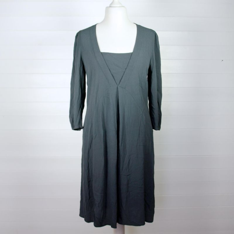 Ladies Knee Length Grey Rayon Dress by Sandwich