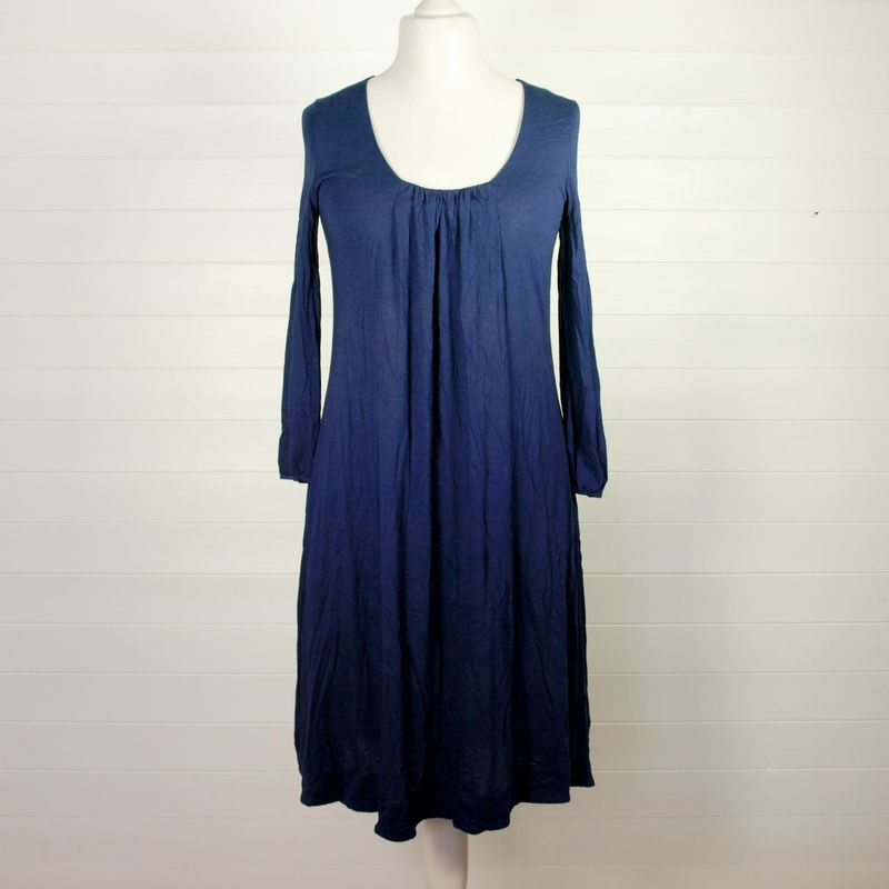 Ladies Jigsaw Dress - Blue Cotton