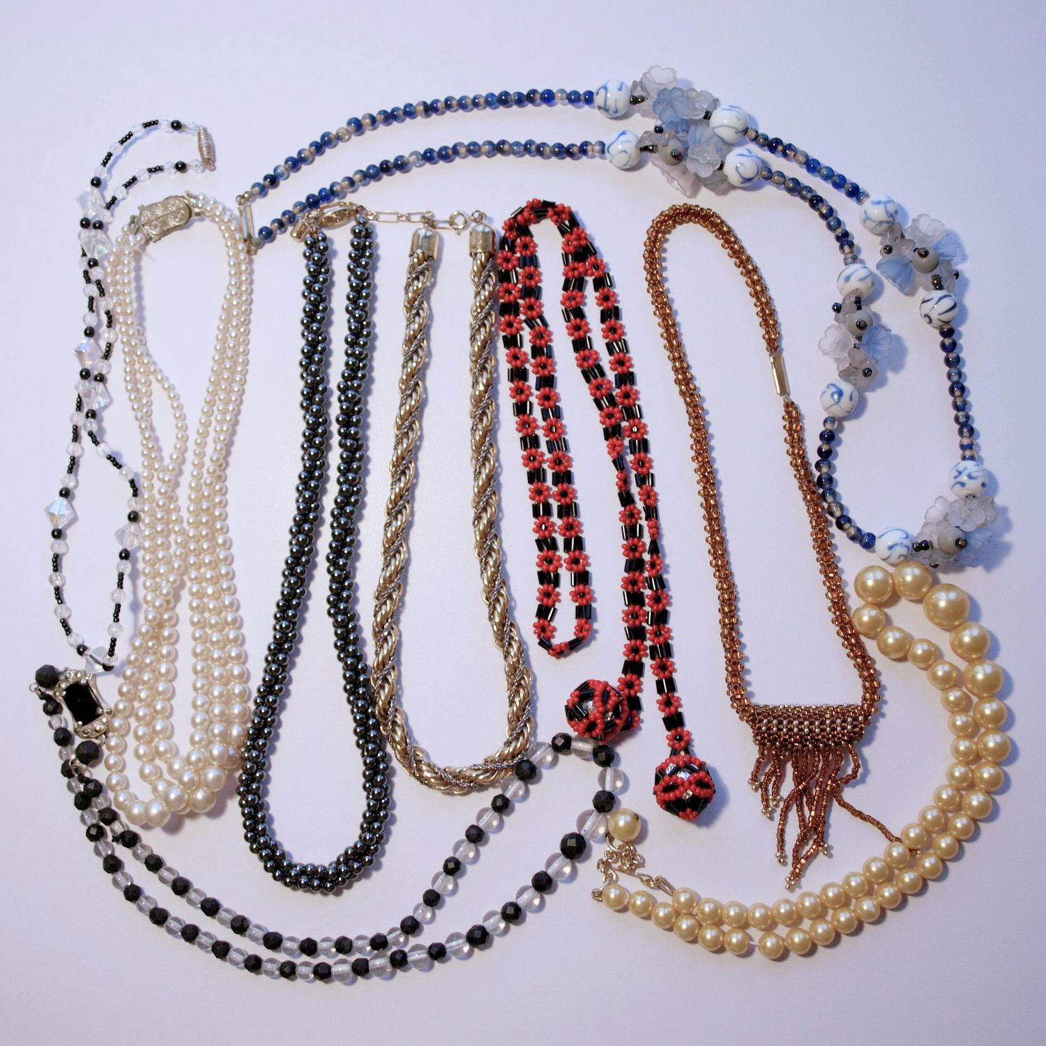 Wholesale Lot of Vintage Costume Jewellery Necklaces