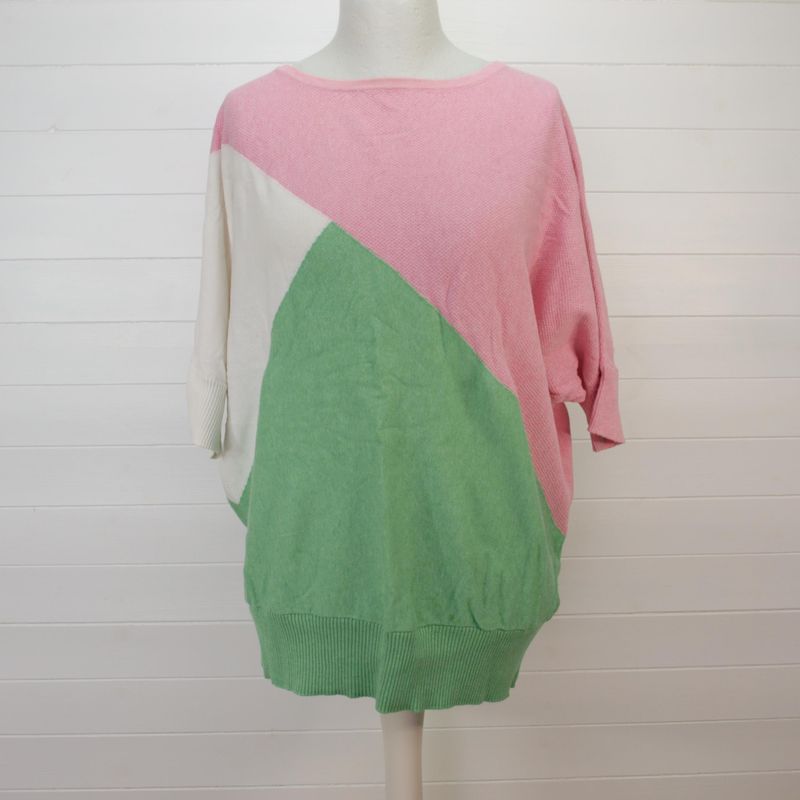 Oversized 3/4 Sleeve Summer Cotton Jumper by Marble 16