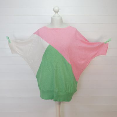 Oversized 3/4 Sleeve Summer Cotton Jumper by Marble 16