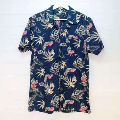 Broken Standard 'Jason' Short Sleeve Cotton Shirt - M