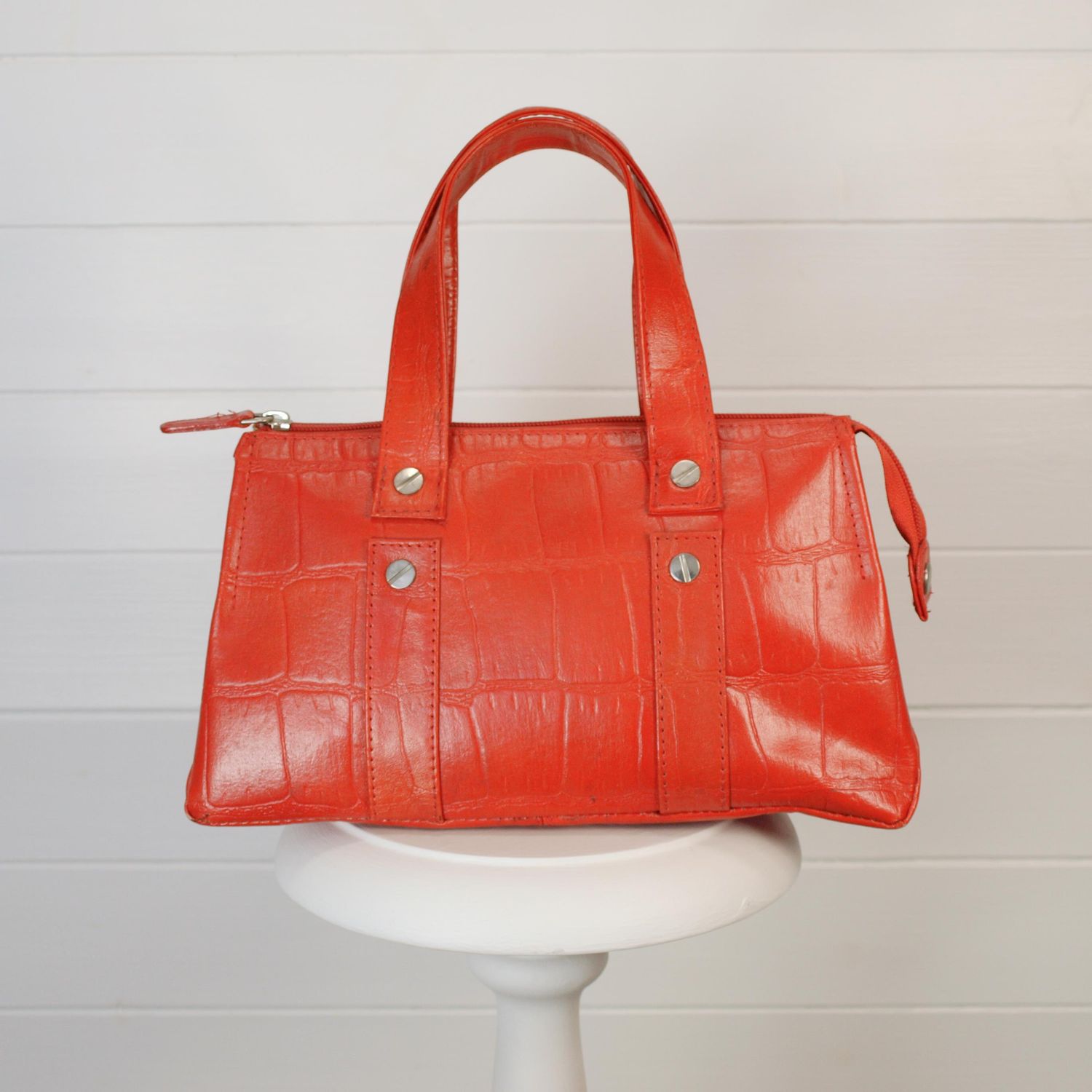 Tommy &amp; Kate Small Red Leather Handbag