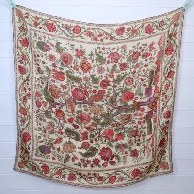Liberty Vintage Silk Scarf - Tree of Life, Hand Rolled