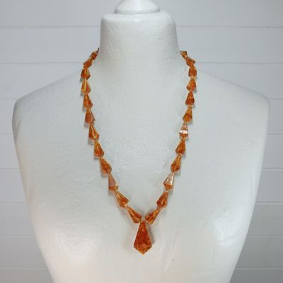 Antique Art Deco Resin Necklace