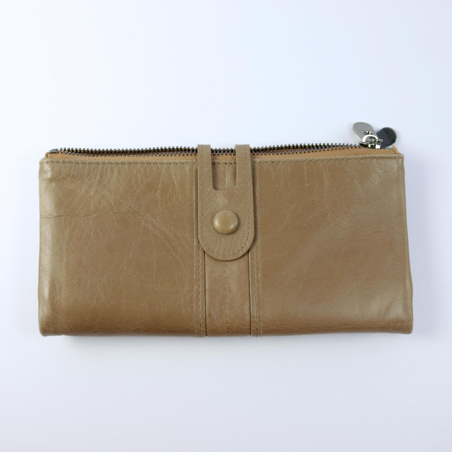 Roulens Beige Leather Large Purse