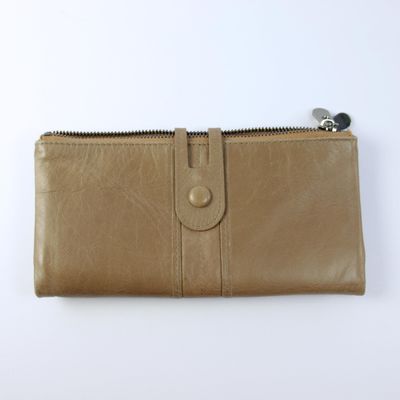 Roulens Beige Leather Large Purse