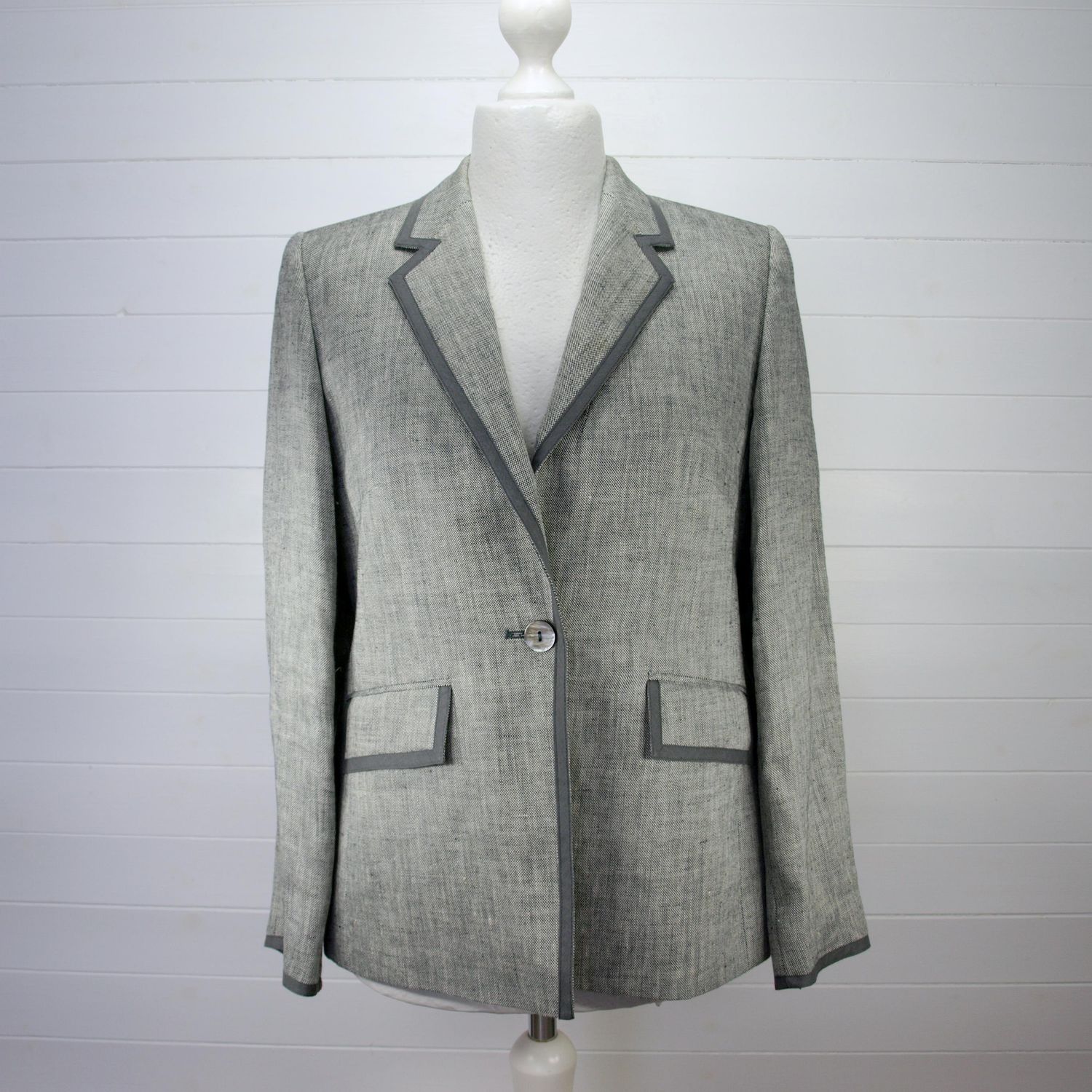 Monsoon Ladies Jacket Grey Linen