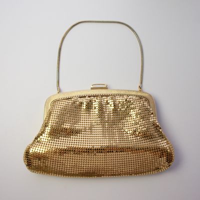 Vintage Evening Bag - Gold Chainmail - Jane Shilton