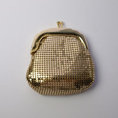 Vintage Gold Chainmail Coin Purse By Menbur