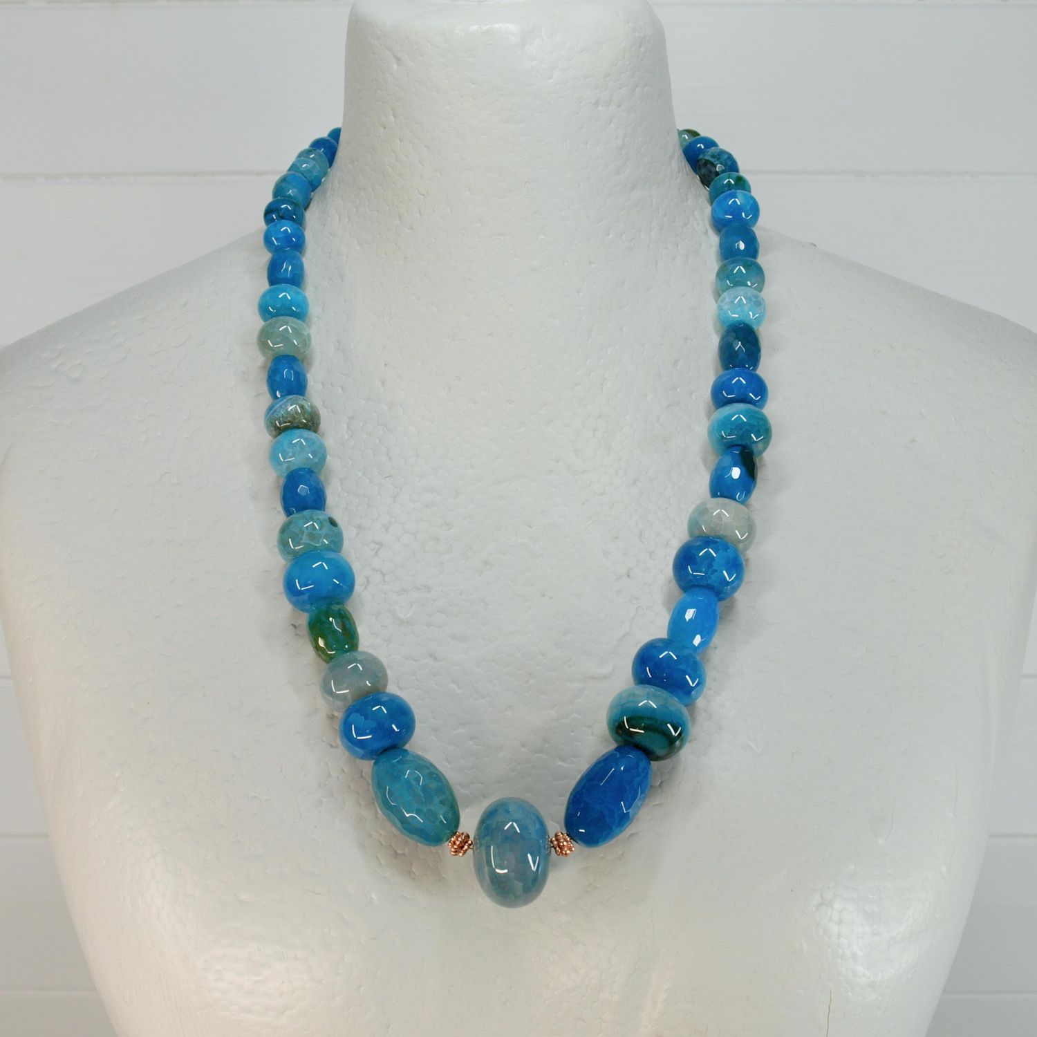 Gemstone Bead Statement Necklace