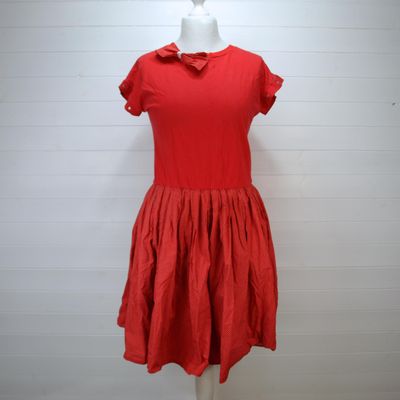Electric Gypsy Red Polka Dot Cotton Party Dress
