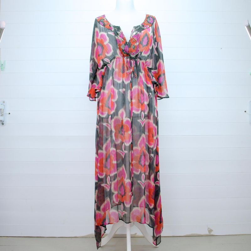 Laura Ashley Silk Summer Beach Dress 16