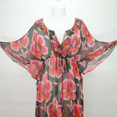 Laura Ashley Silk Summer Beach Dress