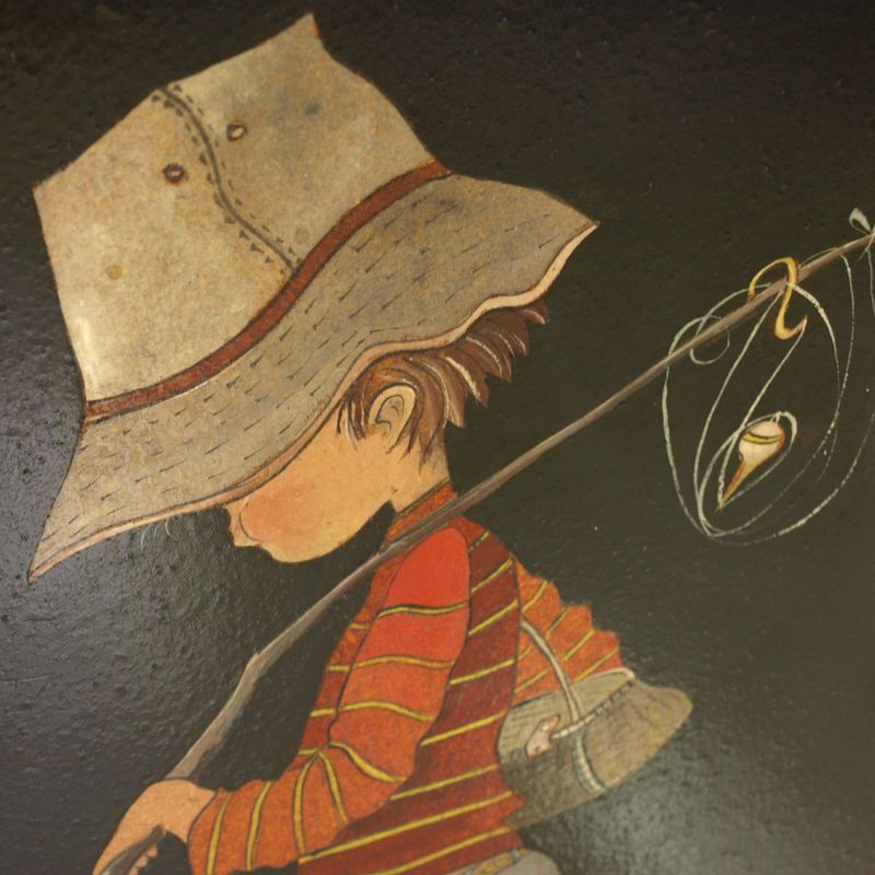 Young Boy - Original Vintage Artwork By Pauline Reed of Droitwich