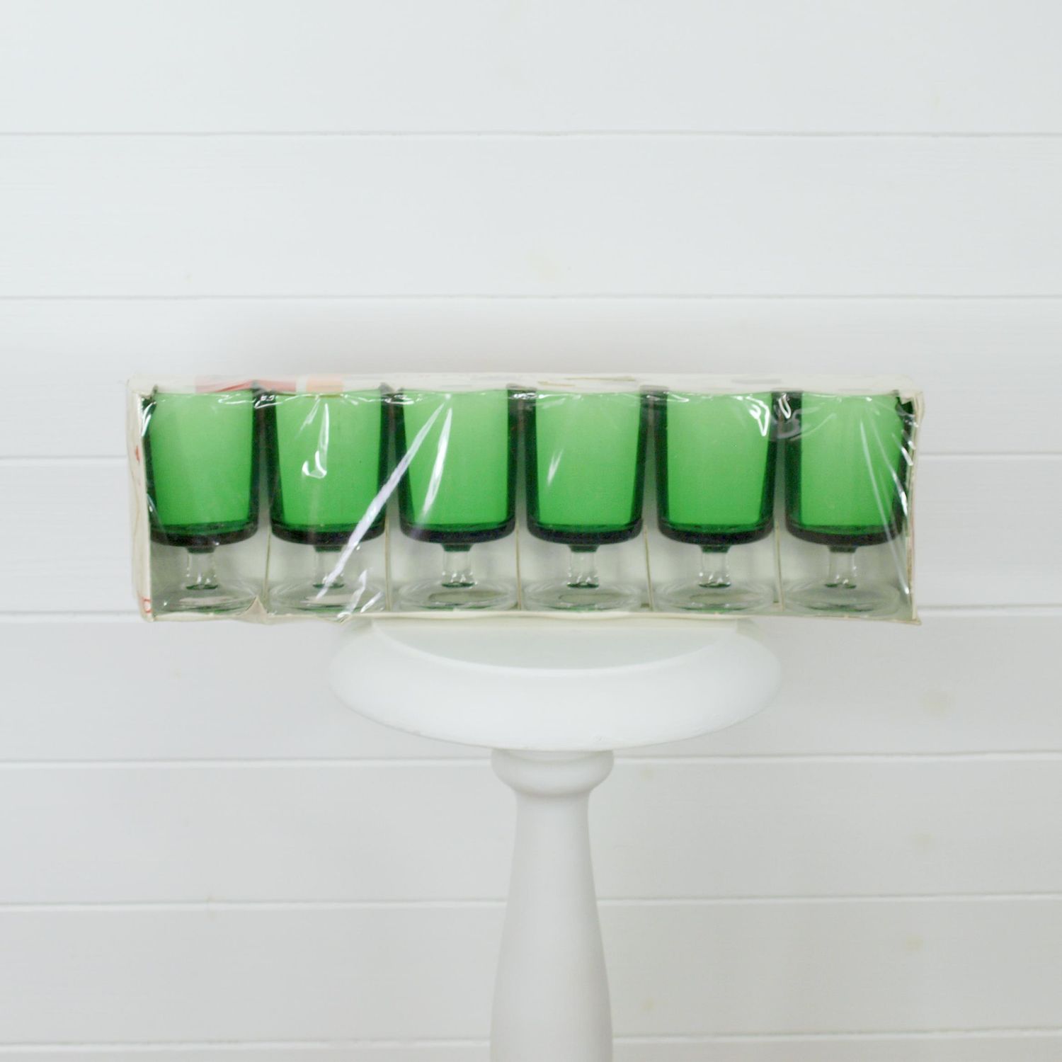 Luminarc Vintage Green Wine Glasses Set of 6