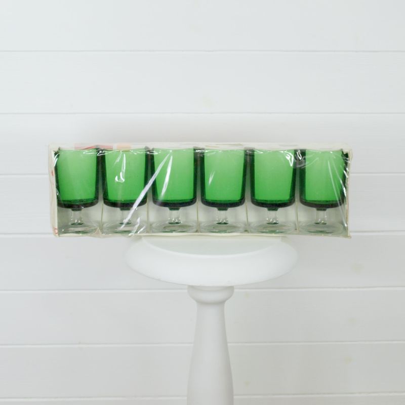 Luminarc Vintage Green Wine Glasses Set of 6