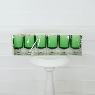 Luminarc Vintage Green Wine Glasses Set of 6