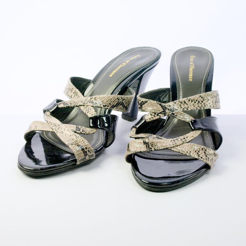 Enzo of Florence Ladies Black High Heel Sandals 40