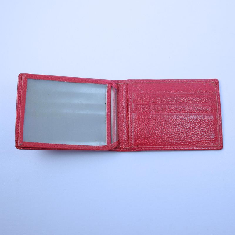 Small Pink Crocodile Leather Card &amp; ID Wallet