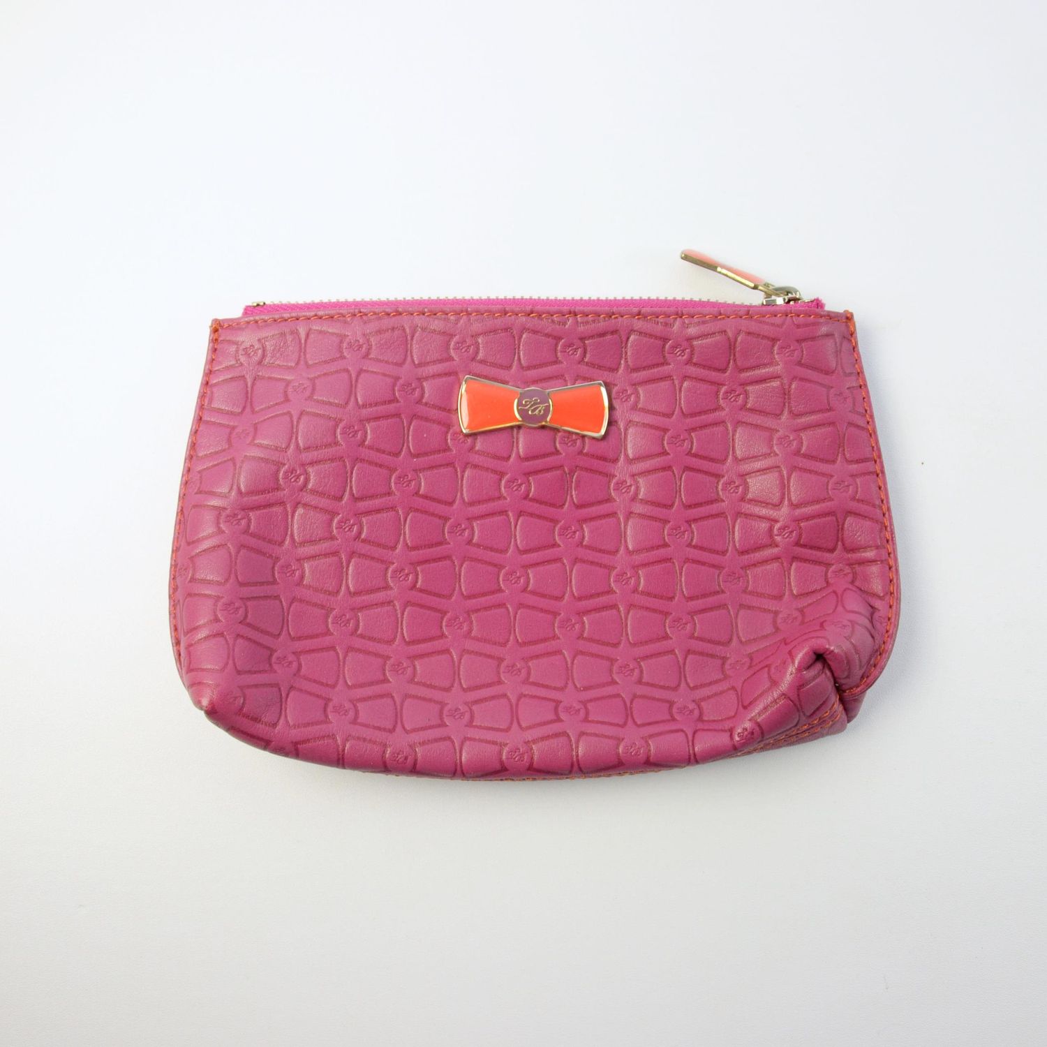 Ted Baker Pink Leather Make-Up Bag