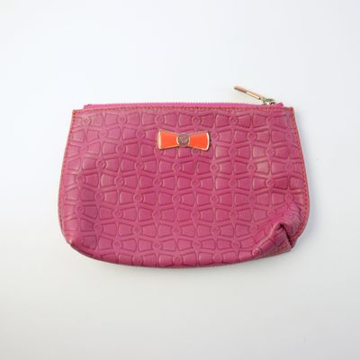 Ted Baker Pink Leather Make-Up Bag