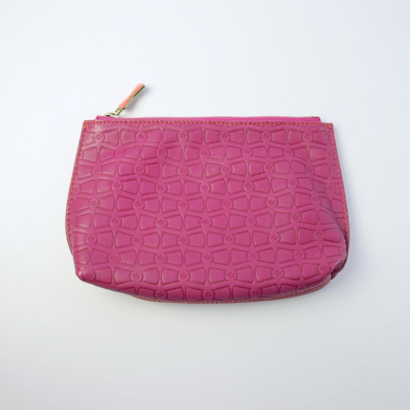 Ted Baker Pink Leather Make-Up Bag