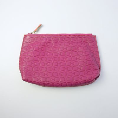 Ted Baker Pink Leather Make-Up Bag