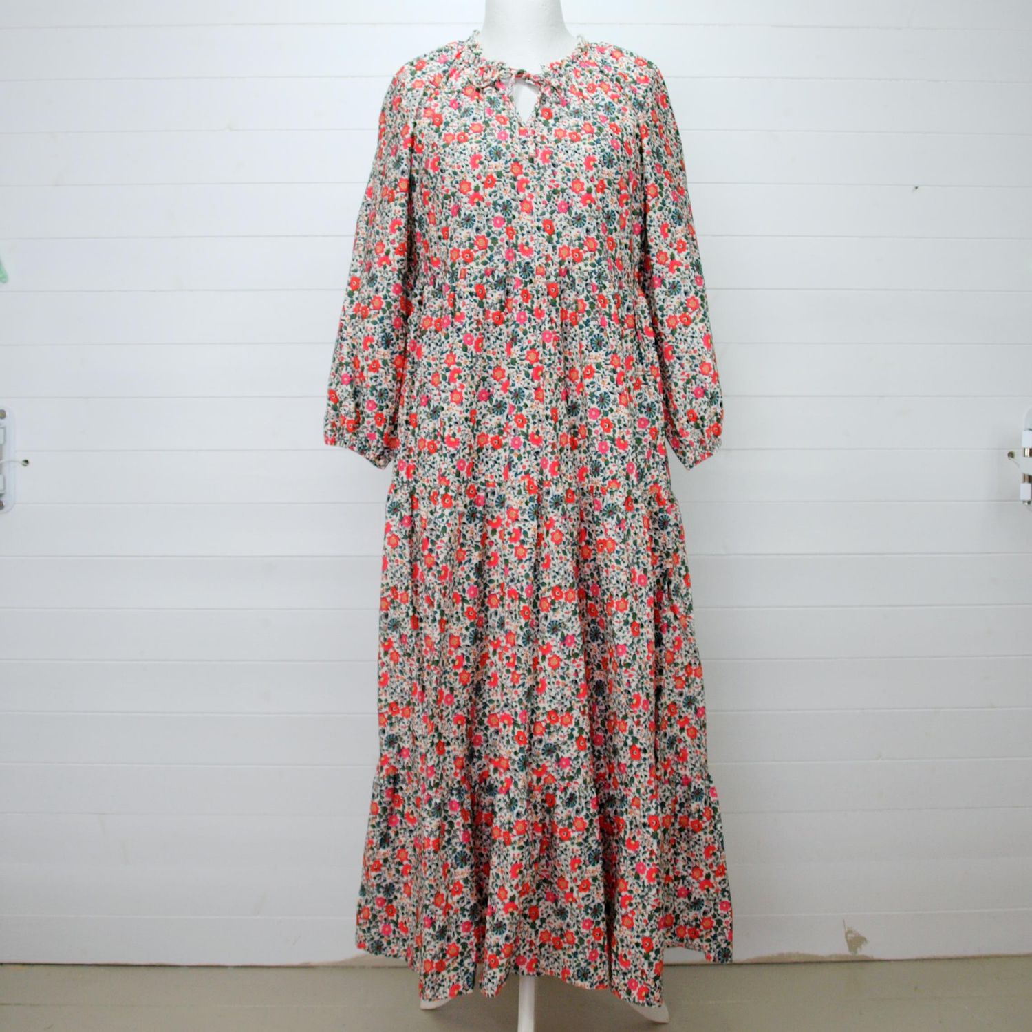 Joules Summer Floral Maxi Dress Size 14