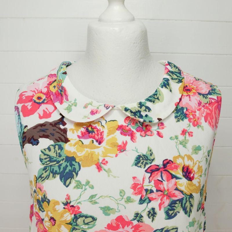 Joules Summer Sleeveless Floral Blouse 12