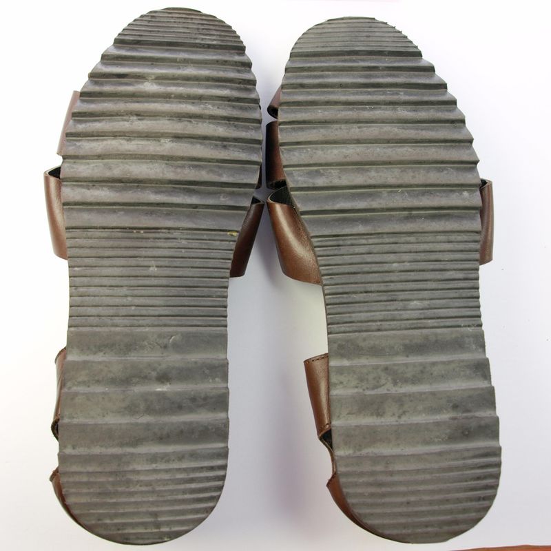 Mens Brown Leather Sandals by Jacamo Size 13