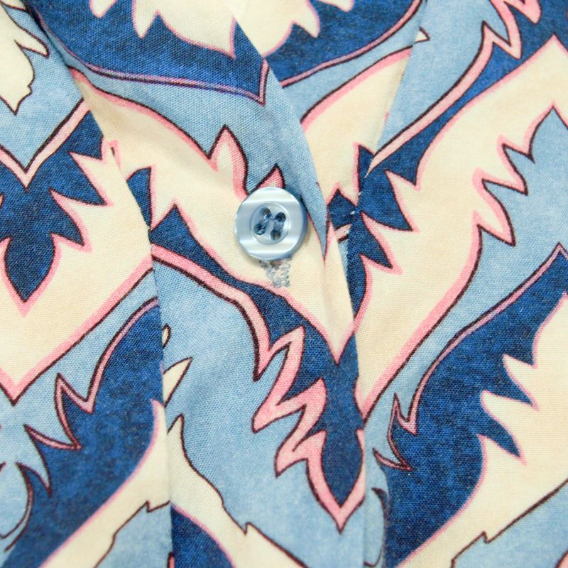 Marta Italy Ladies Summer Blue Viscose Blouse 3/4 Sleeve L/XL