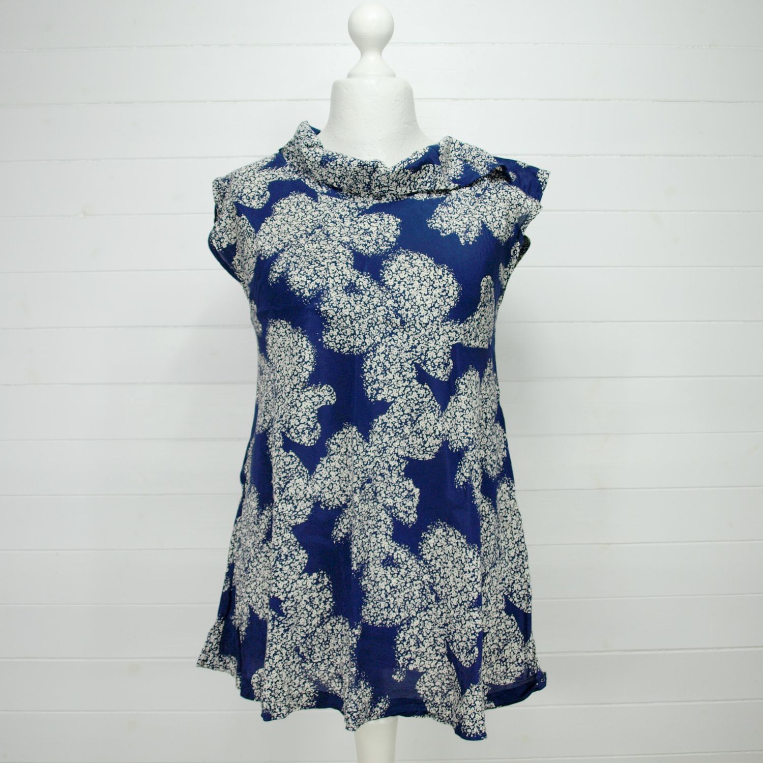 Masai Blue Viscose Tunic Blouse