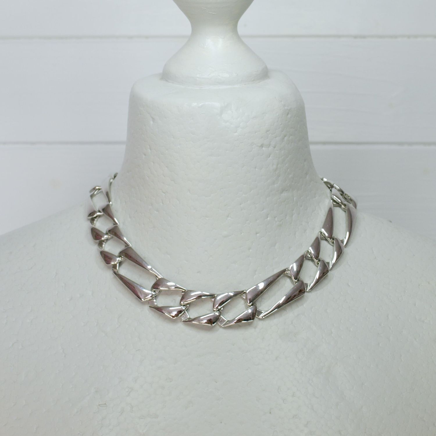 Vintage Monet Silvertone Necklace