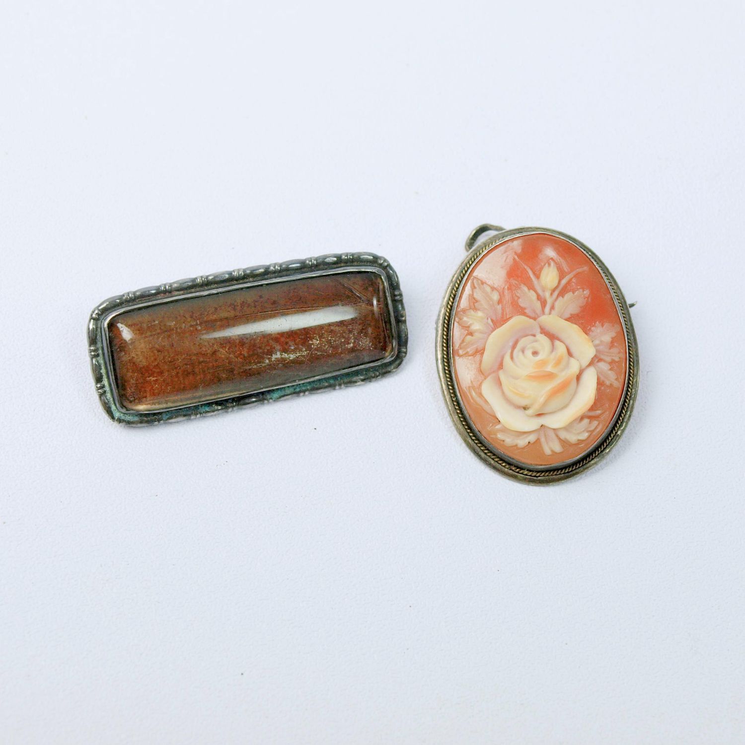 Antique Silver Brooches