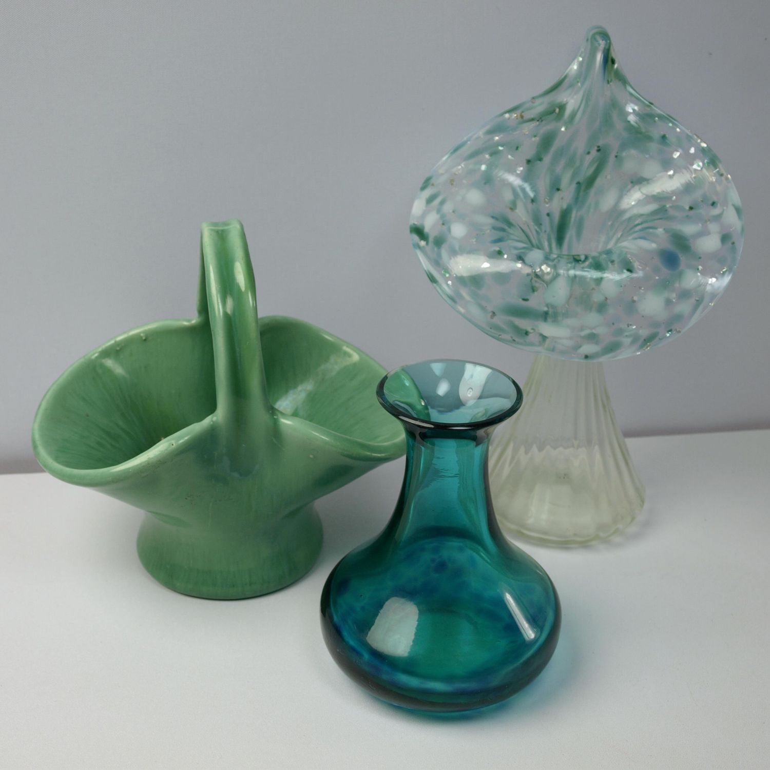 Green Vintage Vases