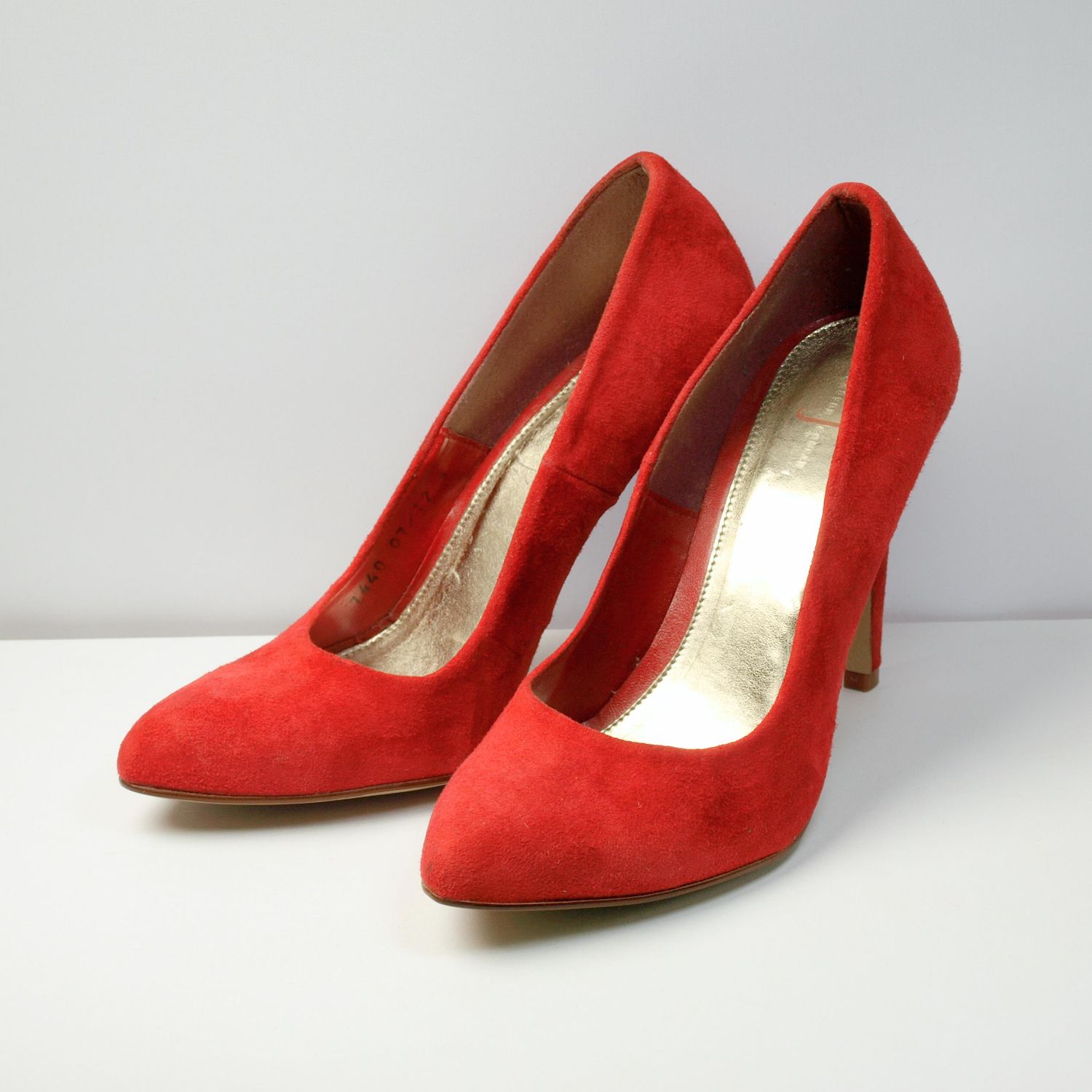 Jasper Conran Red Suede High Heel Shoes