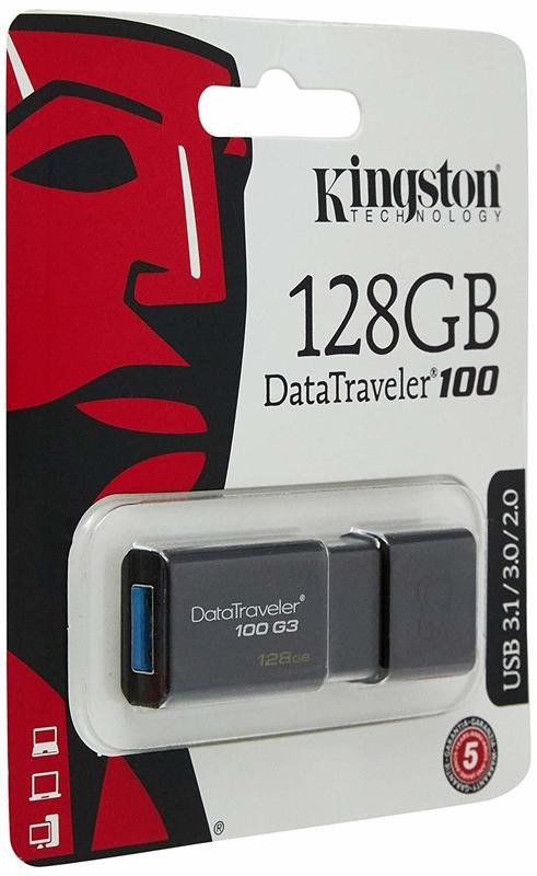 Kingston 128GB Pen Drive, 3.0, DT100 Kingston 128GB Pen Drive, 3.0, DT100
