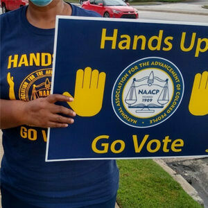 NAACP DeKalb Hands Up Go Vote Shirt
