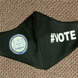 NAACP logo-#VOTE Face Mask