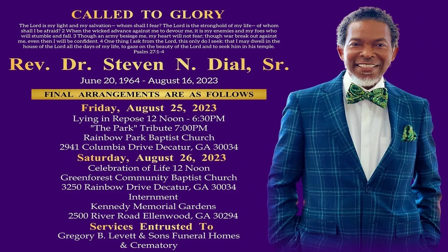 Honor Rev. Dr. Steven Dial