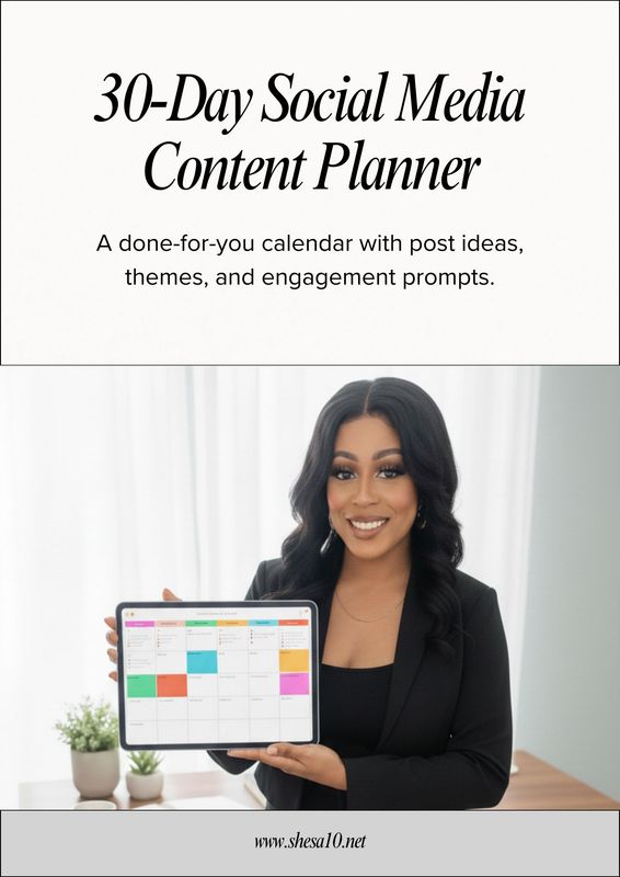 30 Day Content Planner